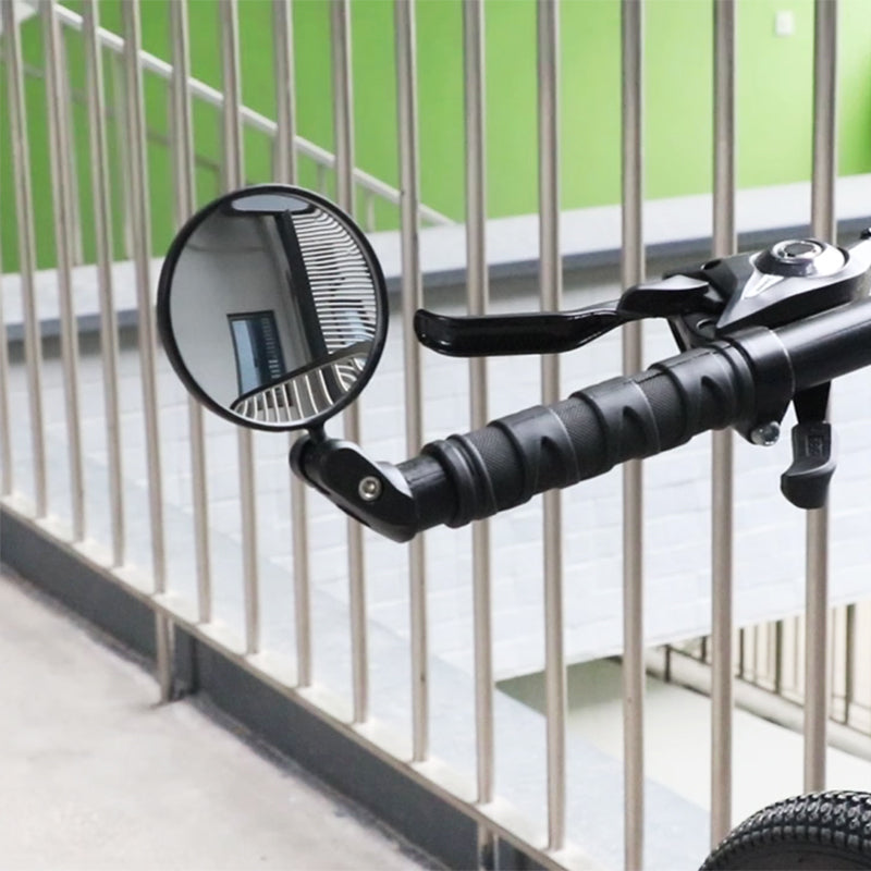 Rearview Mirror Handlebar Rotate Wide-angle for Electric or Push Bikes