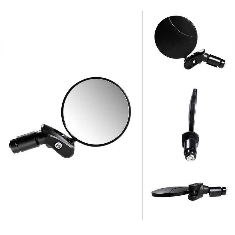 Rearview Mirror Handlebar Rotate Wide-angle for Electric or Push Bikes