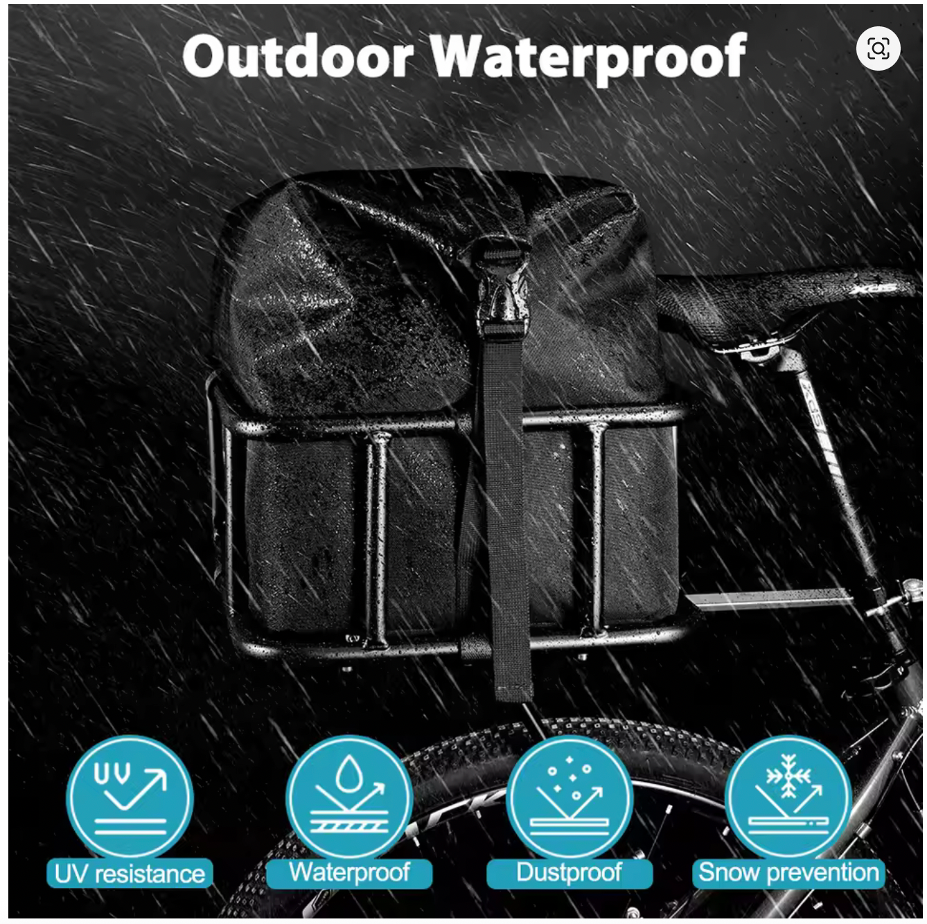 Insulated Dry Bag Cooler for Bike Baskets